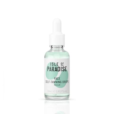 Isle of Paradise Self Tanning Face & Body Drops- Medium, Self Tanner Drops for a Natural Bronze, Long-lasting Tan, Cruelty Free, Fragrance Free & Dermatologist-Approved, 1.01 fl. oz