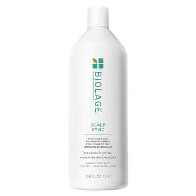 Biolage Scalp Sync Anti-Dandruff Shampoo - Deeply Cleanses Hair & Scalp, Moisturizing Dandruff Treatment, With Zinc Pyrithione, Vegan & Cruelty-Free, 33.8 Fl Oz