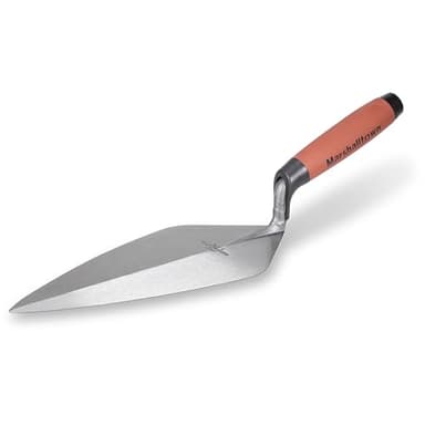 MARSHALLTOWN Brick Trowels, London Style, 11 x 4-7/8 Inch, DuraSoft Handle, Brickwork, Blockwork, Stonework, Masonry, Made in USA, 33 11FG