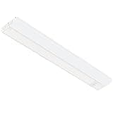 GETINLIGHT 24-inch Hardwired Only 3 Color LED Under Cabinet Lighting, Soft White(3000K), Bright White(4000K), Daylight White(5000K), Dimmable, Matte White Finished, ETL Listed, IN-0201-13-WH-345K