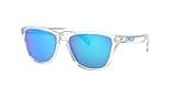 Oakley Youth OJ9006 Frogskins XS Square Sunglasses, Polished Clear/Prizm Sapphire, 53 mm