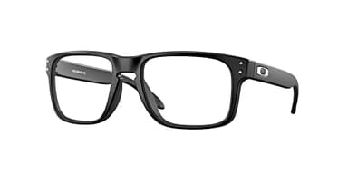 Oakley OX8156 Eyeglasses Bundle: OX 8156 HOLBROOK RX 815601 Satin Black and Eyewear Cleaning Kit