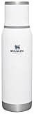 Stanley Adventure-To-Go Vacuum Bottle 25 oz | Wide Mouth with Leakproof Cup Lid | Keep Drinks Hot or Cold | Packable for Travel | Insulated Stainless Steel Thermos | BPA-Free | Polar