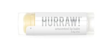 Hurraw! Unscented Lip Balm: Organic, Certified Vegan, Cruelty and Gluten Free. Non-GMO, 100% Natural Ingredients. Bee, Shea, Soy and Palm Free. Made in USA