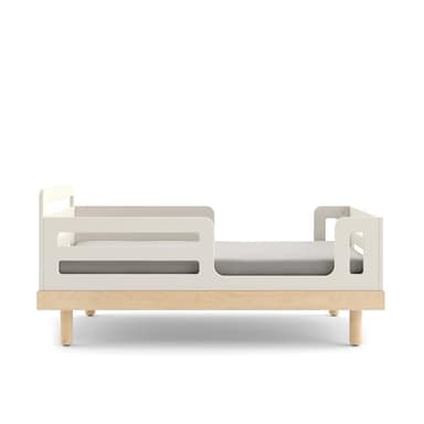 OEUF Classic Toddler Bed – Built-in Safety Panels, Low Profile & Timeless Design | GREENGUARD Gold Certified | Solid Birch, Eco-MDF & Non-Toxic Finishes | First Big-Kid Bed | Made in Europe