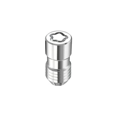 McGard Wheel Lock, Premium, 14 mm x 1.50 Thread, Cone Seat, Closed End, Key Included, Steel, Chrome, Set of 5
