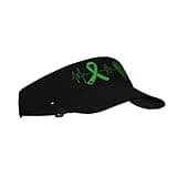 Sun Visors Heartbeat Green Ribbon Bone Marrow Transplant Sunscreen Sport Baseball Empty Top for Women Men