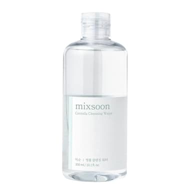 mixsoon Centella Cleansing Water 10.14 fl oz / 300ml Face Cleanser for Sensitive Skin Centella Asiatica Aloe Vera Korean Glass Skin Care