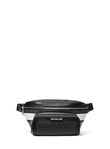 Michael Kors Malone Utility Belt Bag, Silver-Tone Hardware/Storm Signature