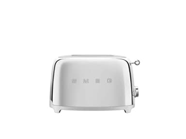 SMEG 2 Slice Toaster with 6 Presets and Defrost Function and Removable Crumb Tray TSF01SSUS, Stainless Steel