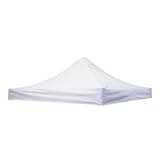 10x10 Canopy Replacement Top,10x10ft Pop Up Canopy Tent Cover for Straight Leg Frame,Top Cover Only（White）