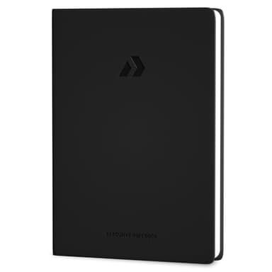 Nextnoid Lined Notebook Journal for Men - 120 GSM Thick Paper - 160 Pages - A5 Hardcover Notebook for Work - Ideal for Writing, Journaling, and Note-Taking (Black)