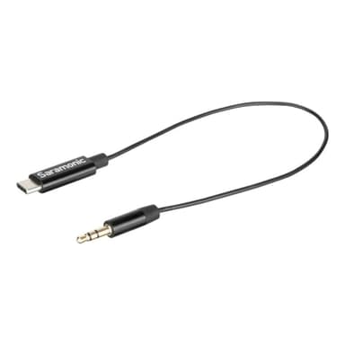 Saramonic SR-C2001 3.5mm TRS Male to USB-C Stereo or Mono Microphone & Audio Adapter Cable to Record into iPhone 15, Android Mobile Devices, Computers, New iPad & More