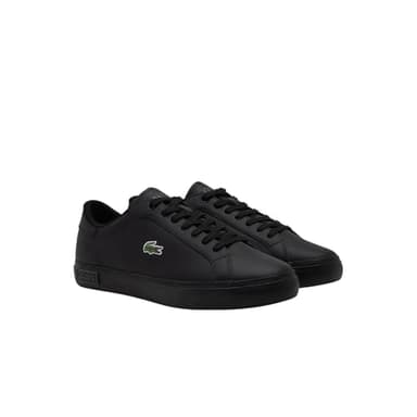 Lacoste Men's Powercourt Sneaker, Black/Black, 10.5
