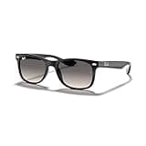 Ray-Ban Junior XS Kids' New Wayfarer RJ9052S 100/11 48MM Black/Light Grey Gradient Dark Grey Square Sunglasses for SMALL Boys and Girls + BUNDLE With Designer iWear Eyewear Kit