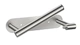 FORIOUS Toilet Paper Holder, Adhesive or Screw Wall Mount Pivoting Tissue Roll Holder for Bathroom, Stainless Steel Rustproof Self Adhesive Toilet Paper Roll Holder no Drilling, Brushed Nickel