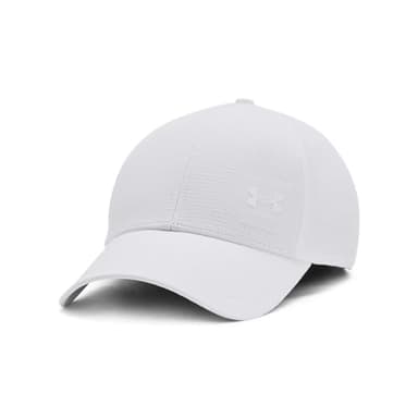 Under Armour Men's Iso-Chill ArmourVent Stretch Fit Hat, (101) White / / White, Medium/Large