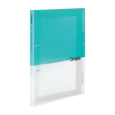 Kokuyo Campus 2-Ring Loose Leaf Binder, A4, 2 Holes, Up to 100 Sheets, Light Blue, Japan Import (RU-PP158LB)