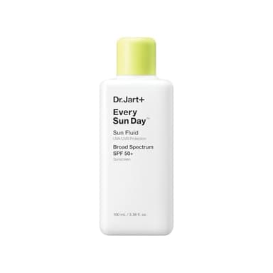 Dr.Jart+ Every Sun Day Sun Fluid Korean Sunscreen SPF 50+ for Face | Korean Skin Care, 3.38 Fl Oz