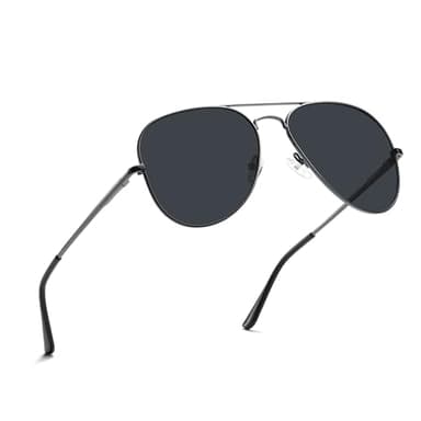 PRIVEL XXL Size Extra Large Classic Polarized Aviator Sunglasses 150MM for Big Wide Head Men Ultralight UV400 Protection Glasses (SM001ASP-3)
