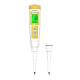 YINMIK Food pH Meter with Extra pH Replaceable Probe,Digital pH Tester for Sourdough and Bread,Food pH Tester for Meat,Canning,Cheese,Solid Samples, Soft Soil and Water…