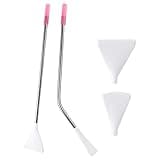 Stainless Steel Straw Blow Nozzles Set for Acrylic Paint Pouring Tools, Pour Painting Supplies for Fluid Art Bloom and Dutch Pour Techniques 4 Set
