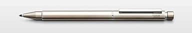 LAMY Multi System Twin Pen St Fitted with Ballpoint Pen Refill M 21 Black and Pencil Lead 0.5, Stainless Steel (L645)