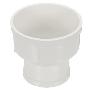 PATIKIL 4" to 3" Duct Reducer, PVC Pipe Increaser Adapter Ducting Airflow Tube Pipe Fitting for DWV (Drain, Waste and Vent) Ventilation Ducting, White