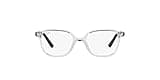 Ray-Ban Junior Kids' RY9093V Square Prescription Eyewear Frames, Transparent/Demo Lens, 45 mm