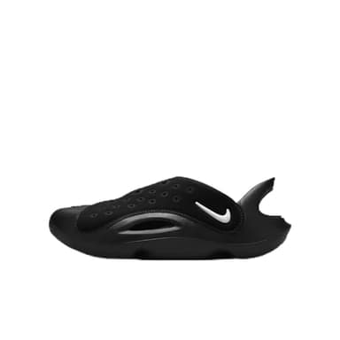Nike Aqua Swoosh Big Kids' Sandals (FV6363-002, Black/Anthracite/White) Size 2