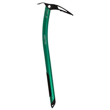 TRANGO Altum Ice Ax - Lightweight Aluminum Mountaineering Axe, Steel Pick, Plantable Shaft, Alpine Climbing, Green, 55 cm