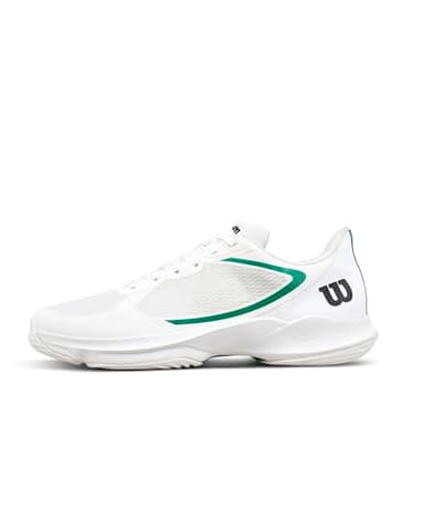 WILSON Hurakn Lite Men's Padel Shoe - White/Bosphorus, Size 9.5 US