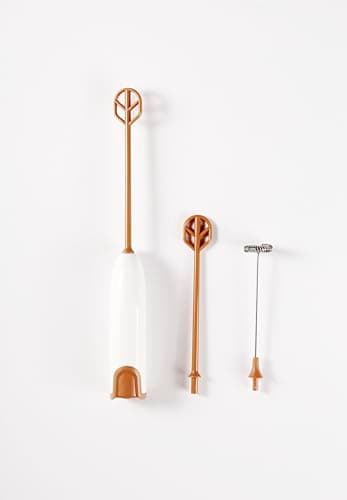 DOOBAANN Handheld Electric Baby Formula Mixer,Handheld Drink Mixer (Off White)