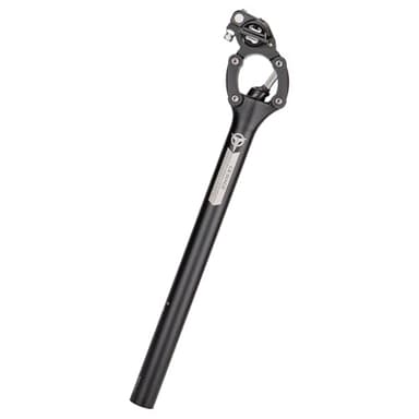 Bike Suspension Seatpost- 27.2 / 30.9 / 31.6mm Shock-Absorber Bicycle Seat Post - Lightweight Aluminum Alloy Four-Link Seat Tube for Mountain Road Bike Gravel, Hybrid, and E-Bikes (27.2)