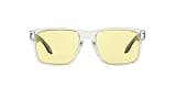 Oakley Men's OO9102 Holbrook Square Sunglasses, Clear/Prizm Gaming, 57 mm
