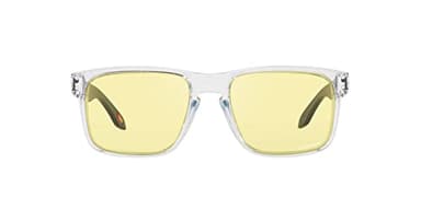 Oakley Mens OO9102 Holbrook Square Sunglasses,Clear/Prizm Gaming,57mm