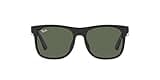 Ray-Ban Junior Boys' RJ9069SF Justin Low Bridge Fit Square Sunglasses, Black, 50 mm