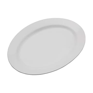 Everyday White Oval 16 inch Porcelain Serving Platter, 16-Inch