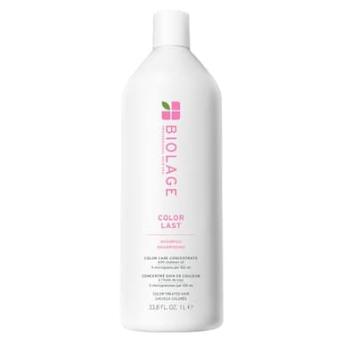 Biolage Color Last Shampoo - For Color-Treated Hair, Nourishes, Strengthens, Hydrates and Adds Shine, Soybean Oil & Stearic Acid, Paraben & Mineral Oil-Free, Vegan, 33.8 Fl Oz