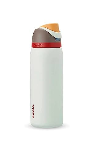 Owala FreeSip Insulated Stainless Steel Water Bottle with Straw for Sports, Travel, and School BPA-Free Sports Water Bottle, 40 oz, Boneyard