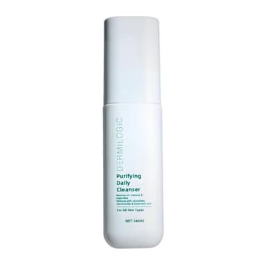 DERMILOGIC Purifying Daily Cleanser, Deep Cleanse, Hydrate & Restore, Contains Niacinamide, Ceramides and Hyaluronic Acid, Dermatologist-Tested For Bright, Balanced, Glowing skin