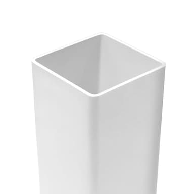 Aiwaiufu 2 Packs 4" x 4" x 48" Vinyl Post Sleeves, Railing Post Protectors, Fence Post Wraps, Post Cover for Renovations and Mounts, Deck Posts, Porch Posts, Mailbox Posts, and Fence Posts