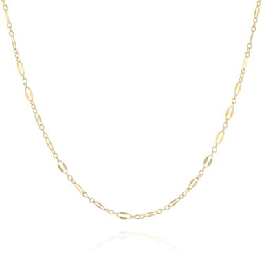 Tooliks - 14K Gold Filled Lace Choker Necklace - Designer Handmade Vintage Style Short Necklace 13.5" + 3" Extending Chain