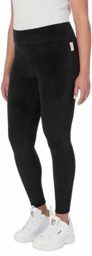Fila Womens Velour Leggings (US, Alpha, Small, Regular, Regular, Black24)