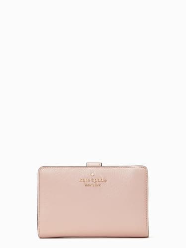 kate spade new york Leila Pebbled Leather Medium Compact Bifold Wallet
