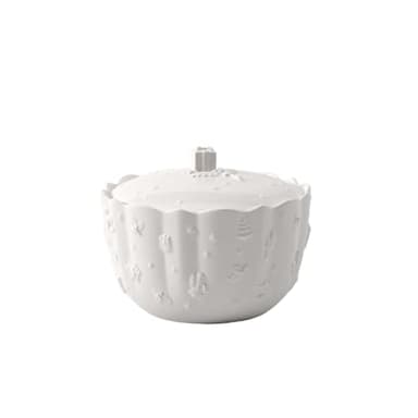 Villeroy & Boch – Toy's Delight Royal Classic biscuit barrel, large storage container with relief pattern, premium porcelain, 2270 ml, white 14-8658-4501