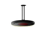 Bromic Heating Eclipse Smart-Heat Electric Patio Heater With Light, Outdoor Patio, 2900W, 220-240V, Black, BH0920001-1