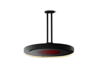 Bromic Eclipse Smart Heat 2900W Electric Patio Heater - Dimmable LED Light Ring, Radiant Heat, 220V-240V, Black Finish - BH0920001-1