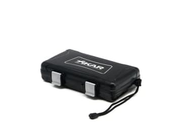 Xikar Travel Humidor Measures 8 1/2" x 4 1/2" Will hold 5 cigars in egg-crate style foam