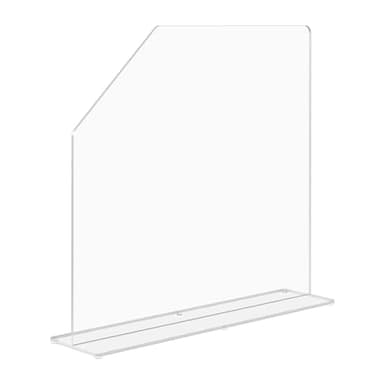 Splash Guard 19" x 4.5" x 15" Clear Acrylic Panel Barrier Freestanding No Assembly for Restaurants Commercial Kitchens Food Processors Hospitals Clinics Laboratories Versatile by Marketing Holders